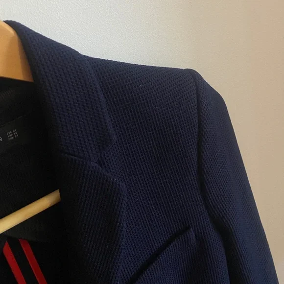 NWOT ZARA Woman Navy Blazer - Picture 7 of 12